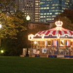 The carousel at Boston Common Frog Pond