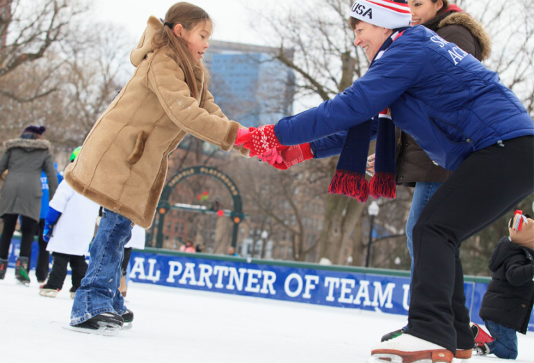 Ice Skating Lessons The Boston Common Frog Pond